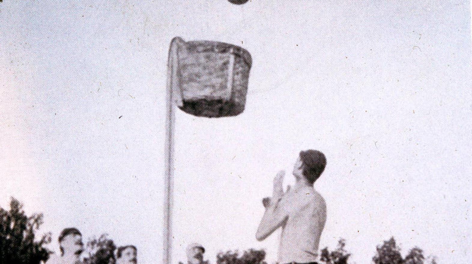 Peach Basket Basketball Hoop